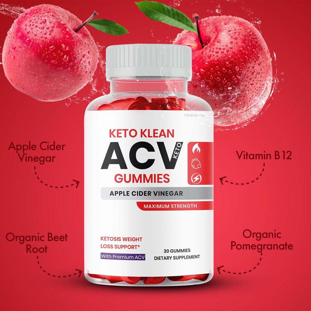 Keto Klean ACV Gummies, Maximum Strength Weight Loss Support (5 Pack)