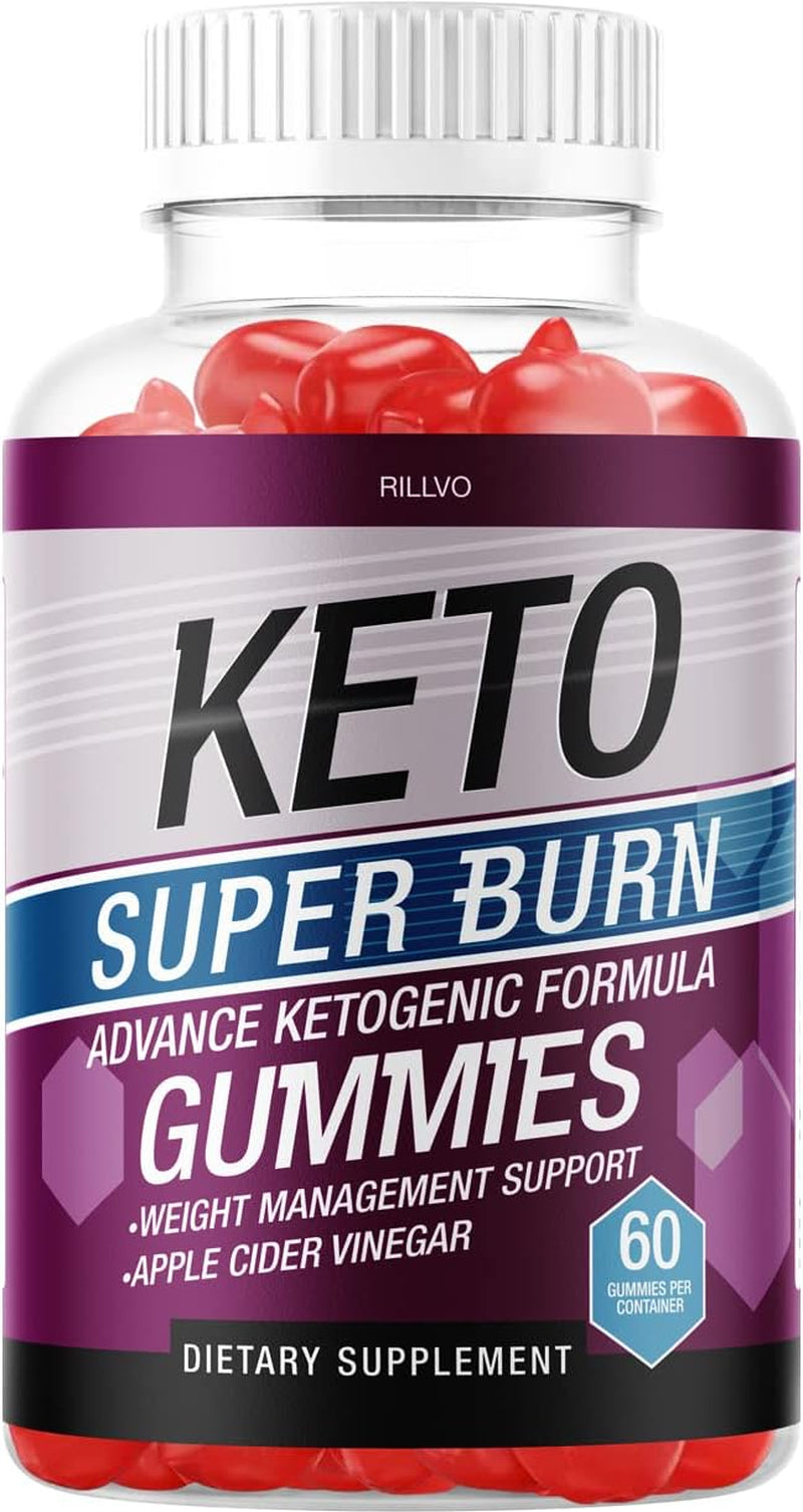 Keto Superburn Gummies ACV Gummies with Apple Cider Vinegar Gummy Advanced Formula (60 Gummies)