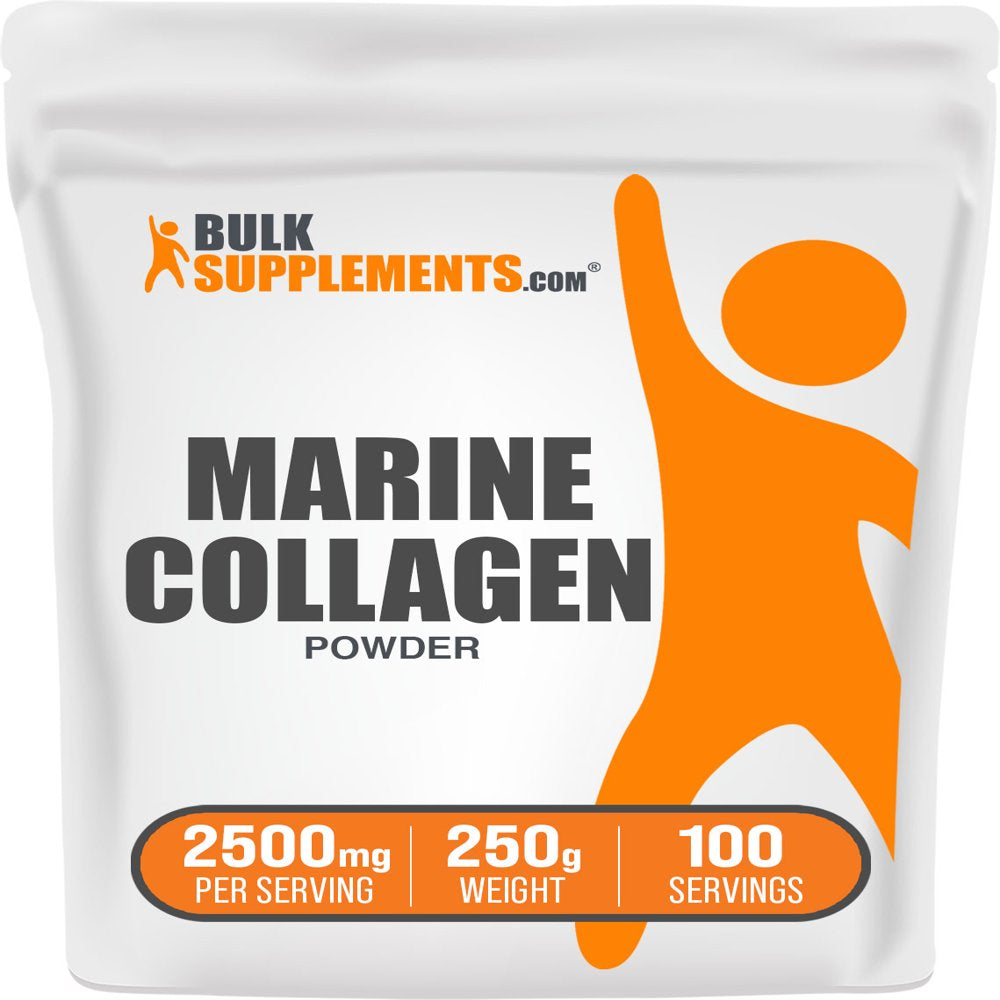 Bulksupplements.Com Hydrolyzed Collagen (Fish) Powder - Marine Collagen - Keto Collagen Powder - Collagen Powder for Women (250 Grams)