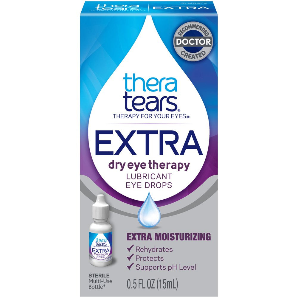 Thera Tears Extra TM Dry Eye Therapy Lubricant Eye Drops - 15Ml, Pack of 2 *EN