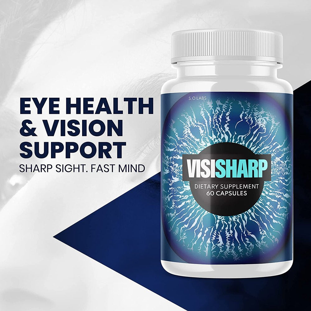 (1 Pack) Visisharp - New Advanced Revolutionary Eye Health Matrix Formula - Supports Healthy Vision - Supplement for Eyes Sight - 60 Capsules