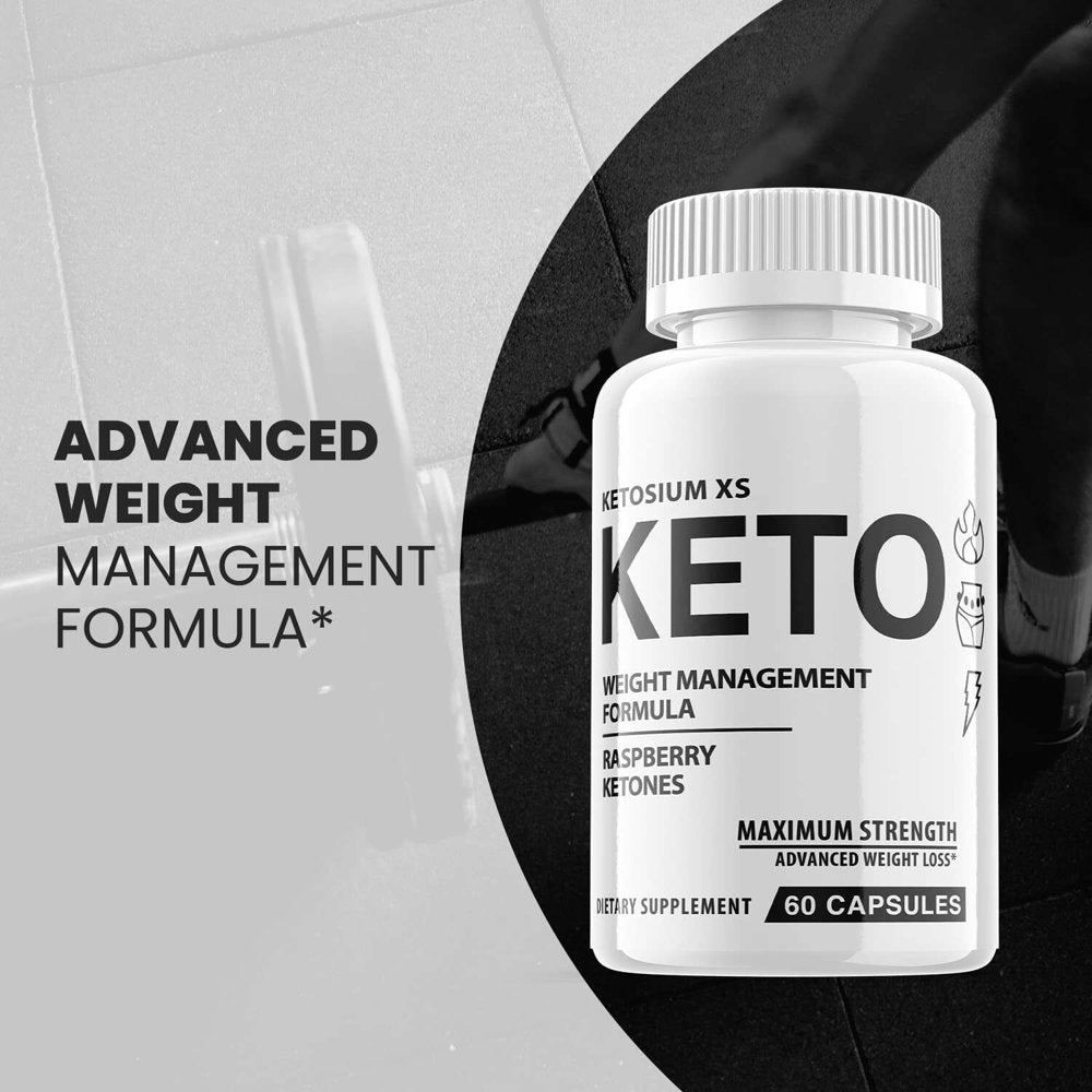 (2 Pack) Ketosium XS Keto - Supplement for Weight Loss - Energy & Focus Boosting Dietary Supplements for Weight Management & Metabolism - Advanced Fat Burn Raspberry Ketones Pills - 120 Capsules