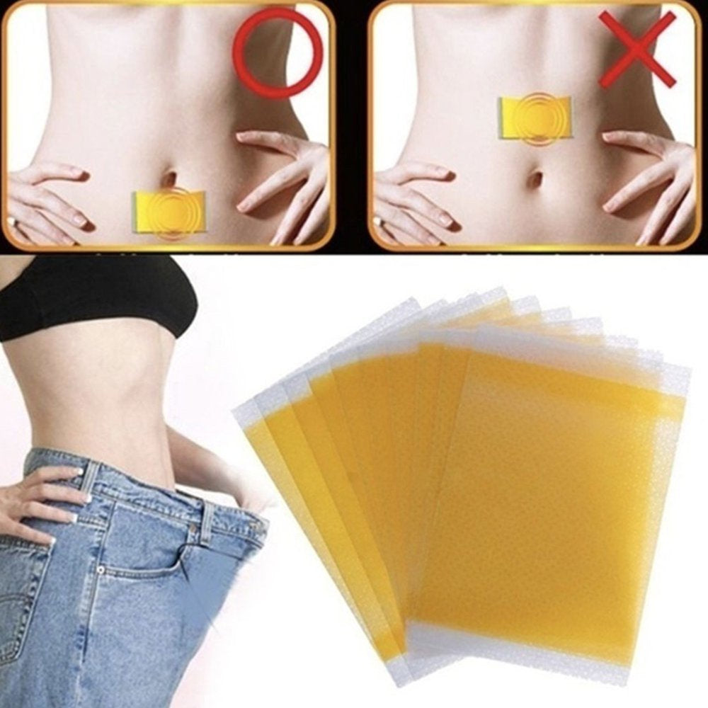 100 PCS Belly Slimming Stickers for Men Women, Fat Patch Eliminate Abdominal Waist Fat Body Labels, Office Worker Loss Weight Sticker, Adhesive Slimming Patches for Waist Belly Legs Arms