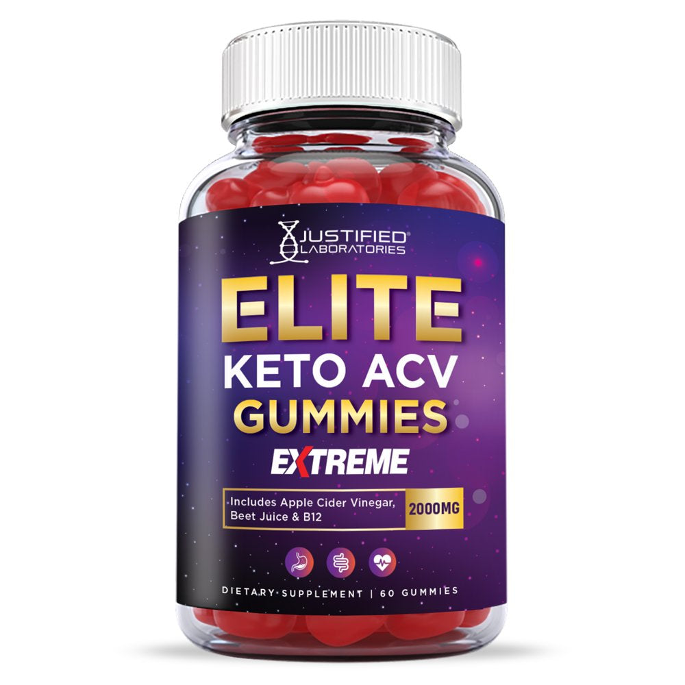 (10 Pack) Elite Keto Extreme ACV Gummies 2000Mg Dietary Supplement 600 Gummys