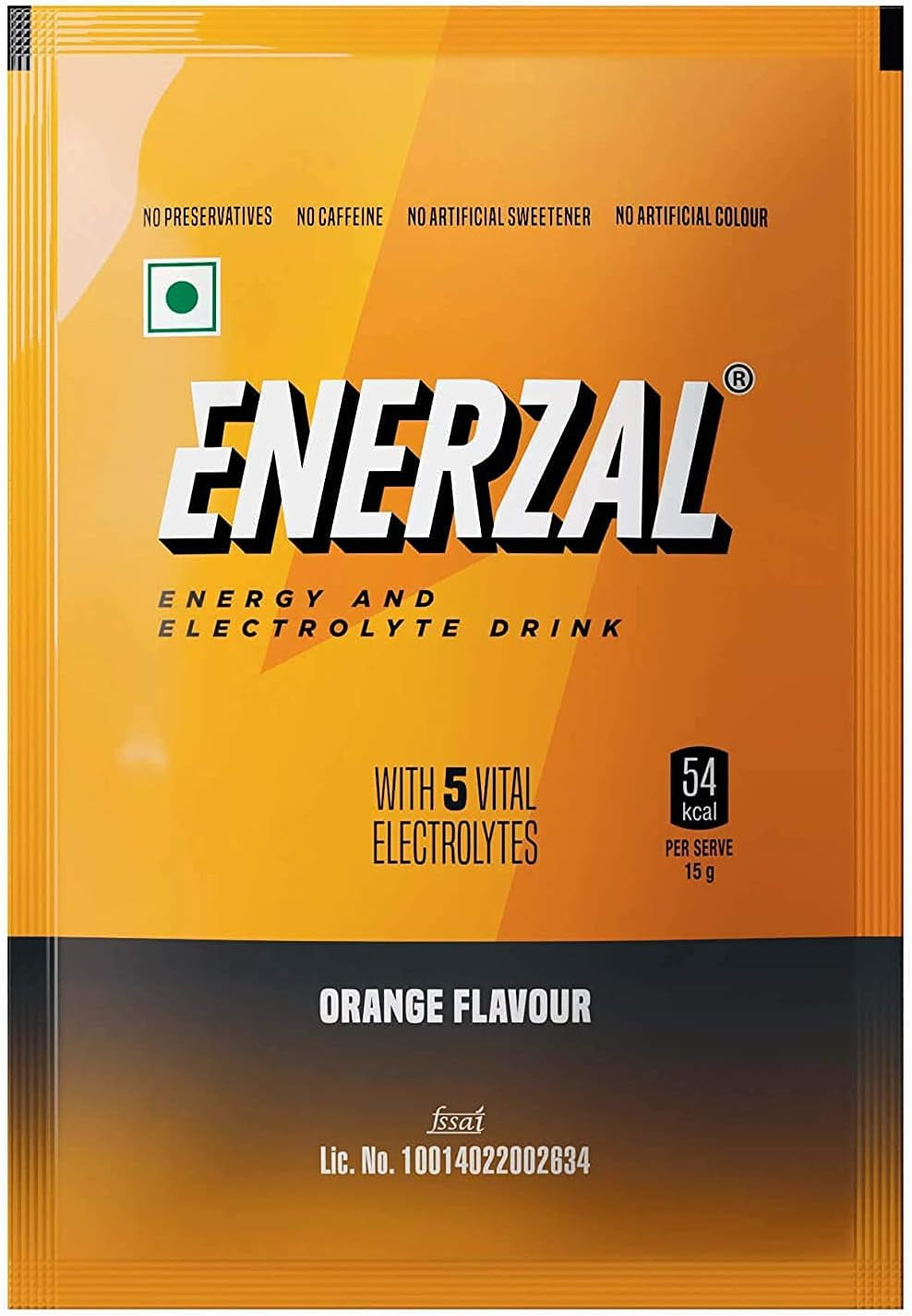 Admart Enerzal Energy Drink Powder Orange Flavour 100 GM (Pack of 10)