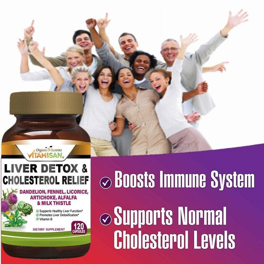 Liver Clean Health Support Fat Naturals Detox Cleanse 120 Capsules