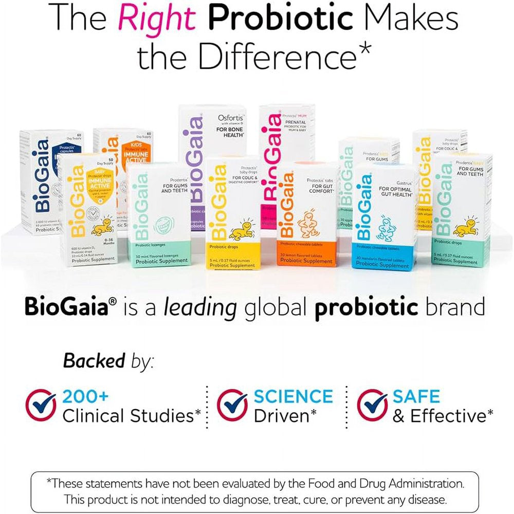 Biogaia Probiotic Chewable Tablets, 30 Count Box