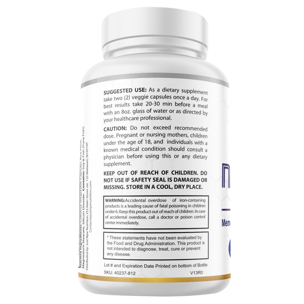 5 Pack Nooceptin - Cognitive Enhancer Capsules for Cognition and Focus