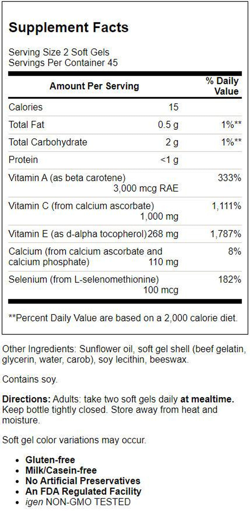 Carlson Labs - ACES Antioxidants - 90 Softgels