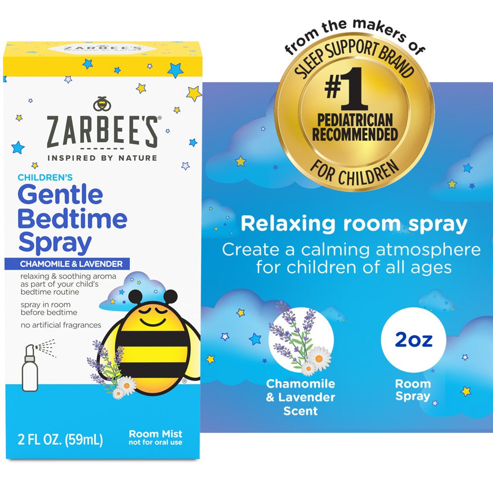 Zarbee'S Gentle Bedtime Room Spray - Calming Chamomile & Lavender, 2Oz