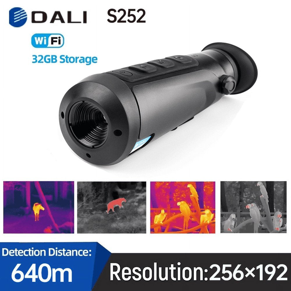 DALI Thermal Camera for Hunting S252 243 Telescope Handheld Monocular WIFI Cross Mark Laser Infrared Night Vision Thermal Imager