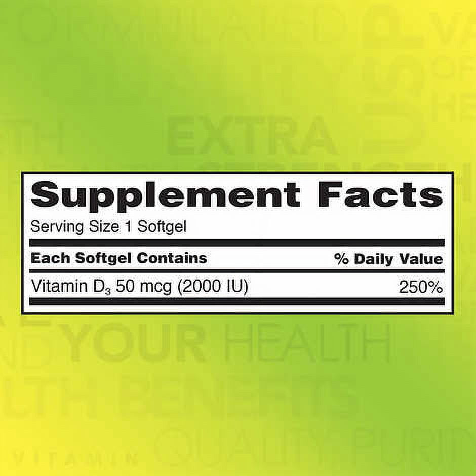 Kirkland Signature Extra Strength Vitamin D3 2000 I.U. - 600 Softgels