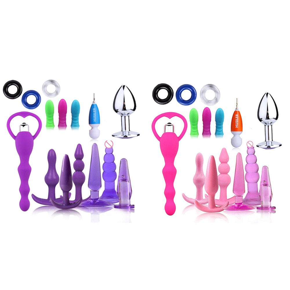 Silicone Butt Plug Anal Dilator G-Spot Stimulation Prostate Massager Adult Sex Toys Anal Plug for Women Men Couples