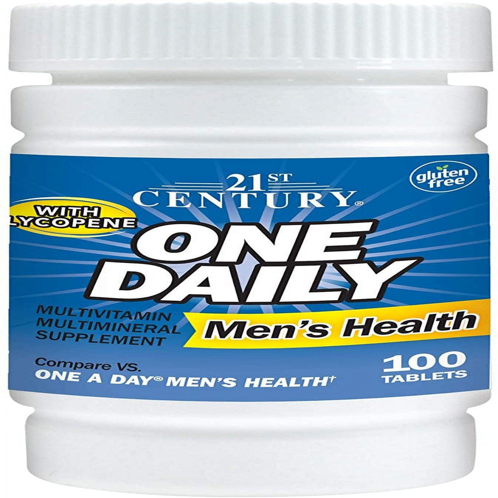 21St Century One Daily W/ Lycopene Men'S Health Support Tablets, 100Ct