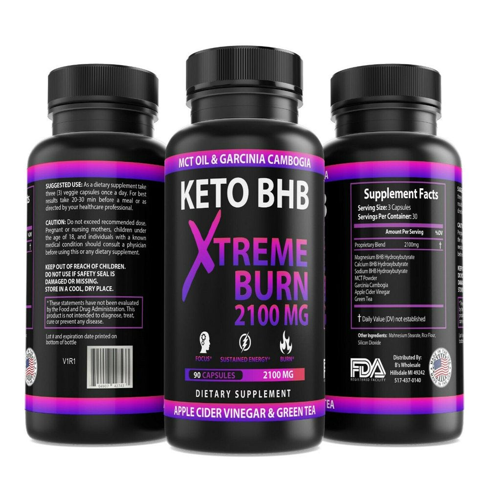 2100MG Keto Diet Pills Advanced Weight Loss That WORKS Burn Fat Carb Blocker BHB