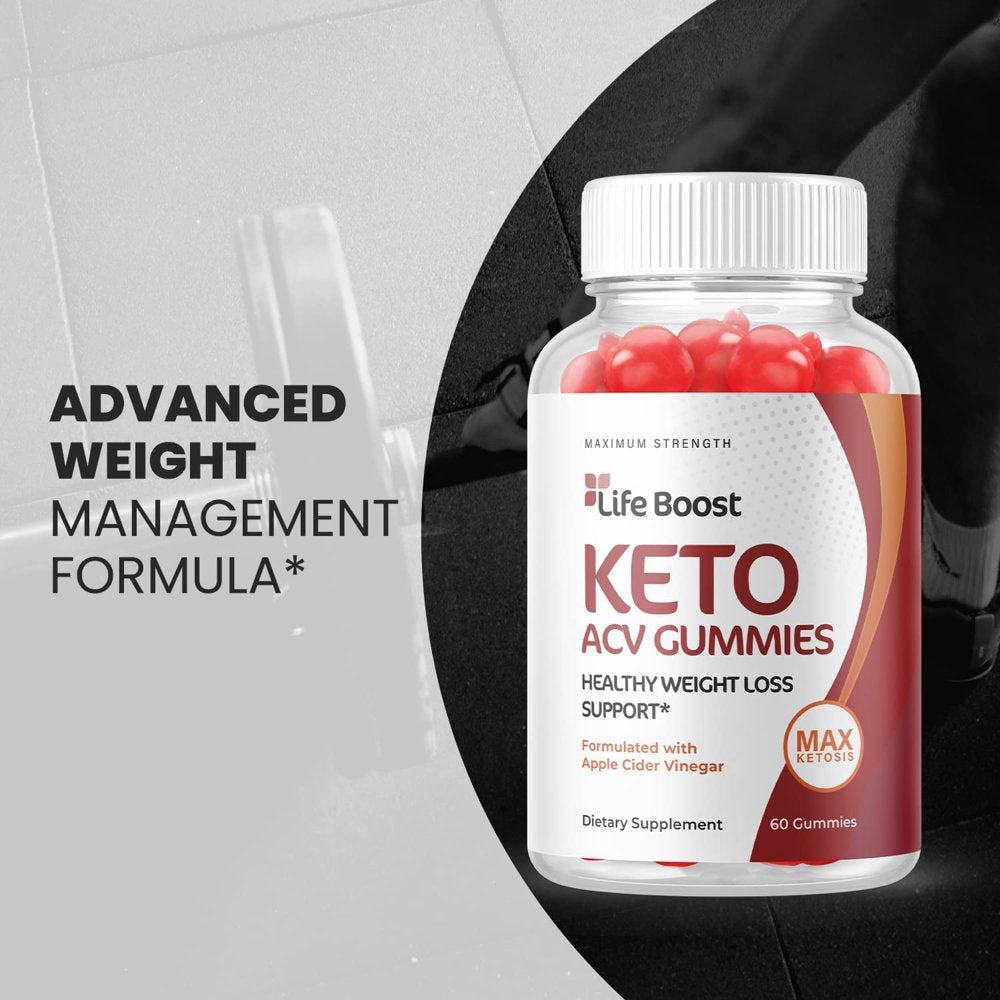 (1 Pack) Life Boost Keto ACV Gummies - Supplement for Weight Loss - Energy & Focus Boosting Dietary Supplements for Weight Management & Metabolism - Fat Burn - 60 Gummies