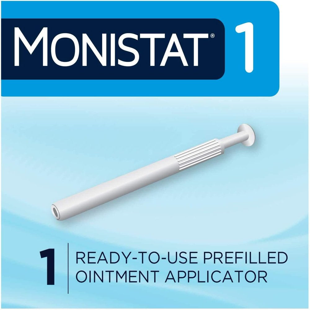 Monistat 1-Simple Therapy-Vaginal Antifungal 1-Day Treatment 0.16-Ounce Prefilled Applicator, Ready to Use