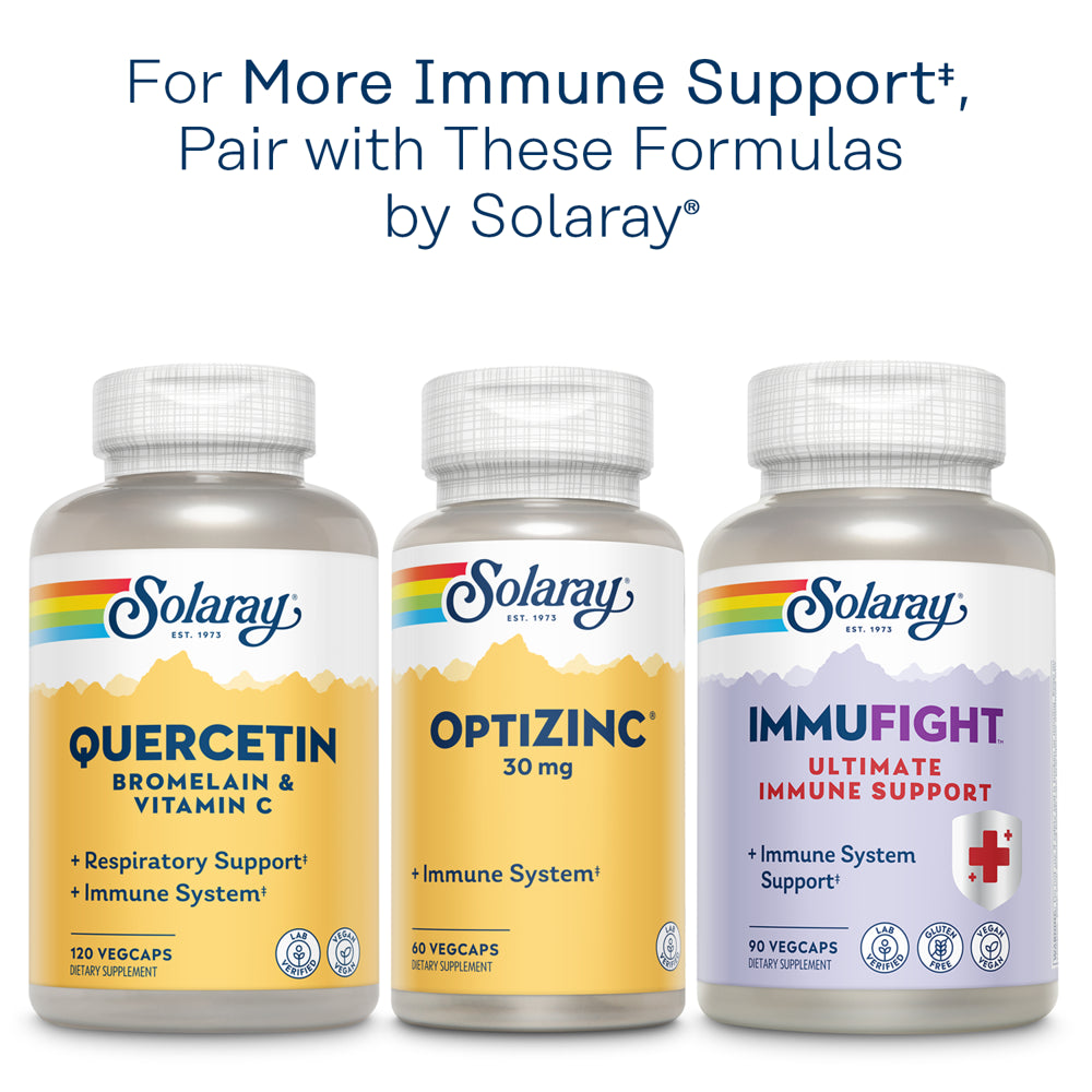 Solaray Super Bio Buffered Vitamin C 1000 Mg with Bioflavonoids, Timed Release Immune Support, 50 Servings, 100 Vegcaps
