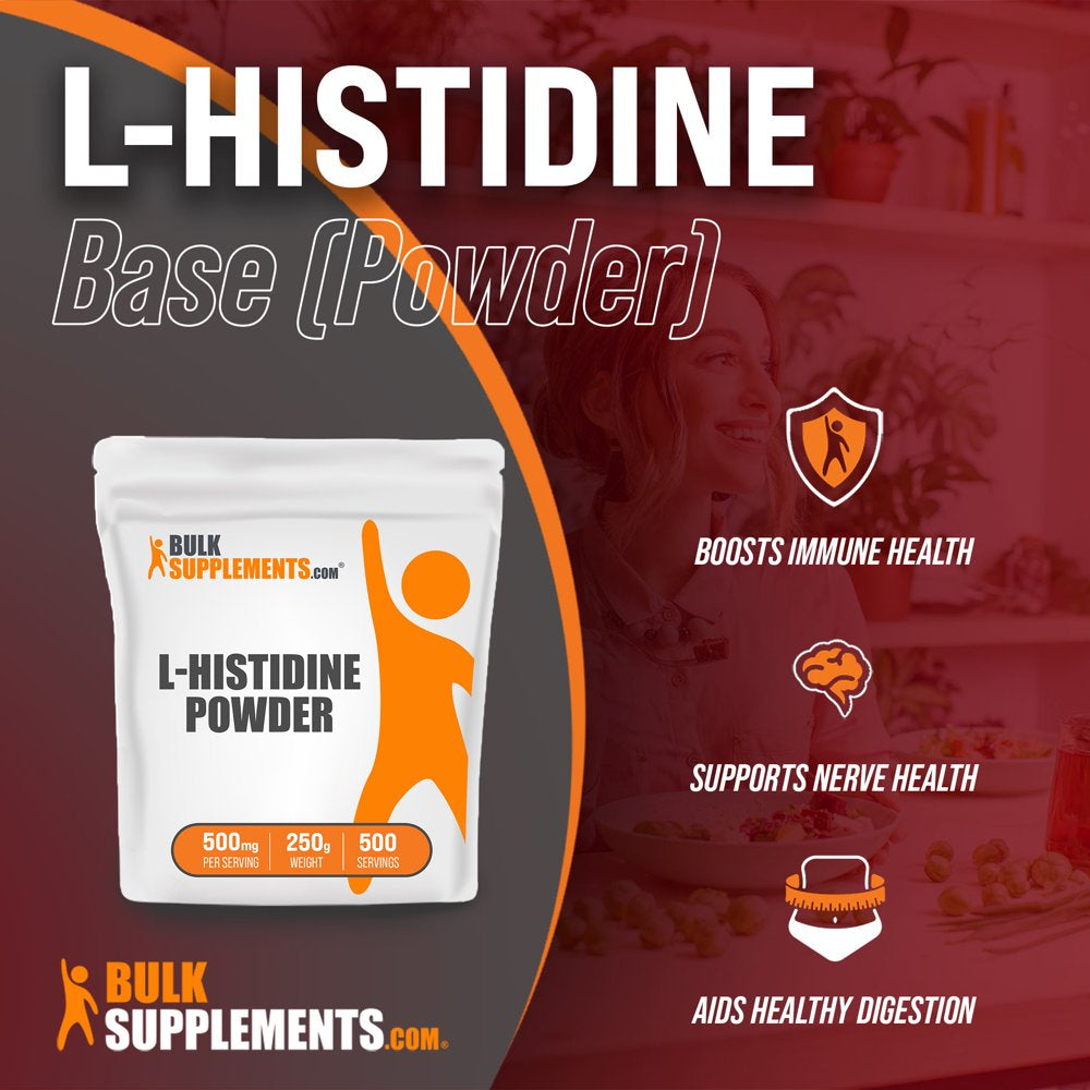 Bulksupplements.Com L-Histidine Base Powder 500Mg - Kidney Support Supplement (250 Grams)