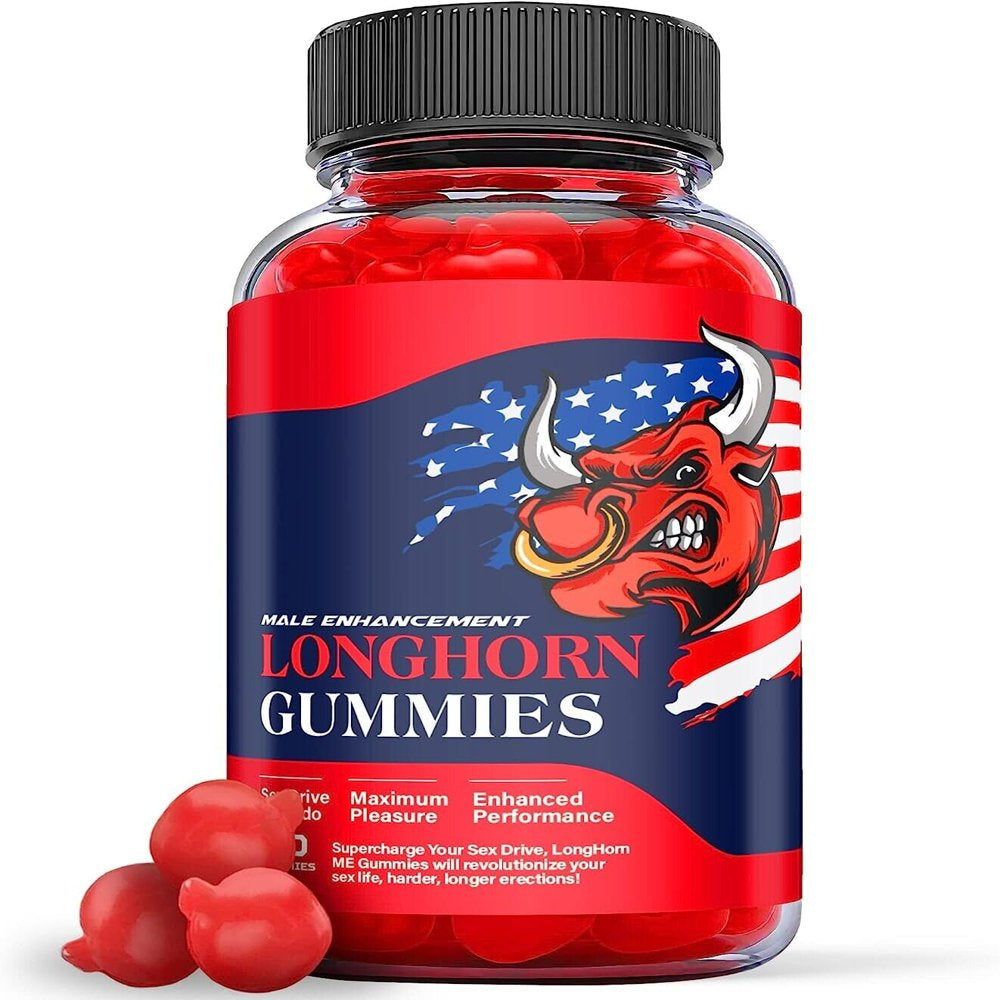 Longhorn Gummies Vegan, Support Male Enhancement 60 Count