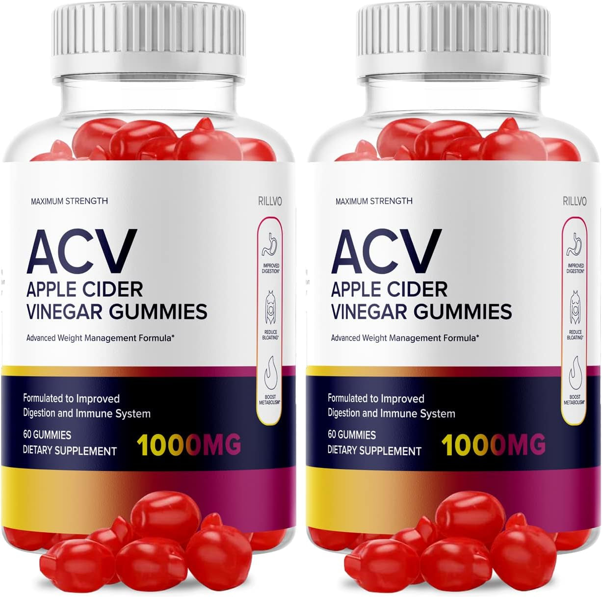 (2 Pack) Keto Start ACV Gummies Keto Start Apple Cider Vinegar Gummies (120 Gummies)