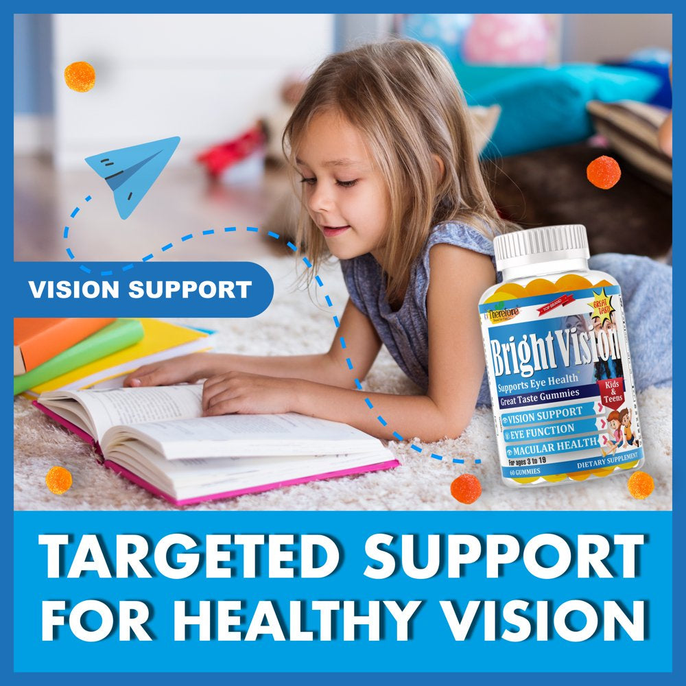 Brightvision Eye Vitamins Supplements Lutein Gummies Kids for Eye Vision Health Care Additive-Free Chewable Lutein Gummy