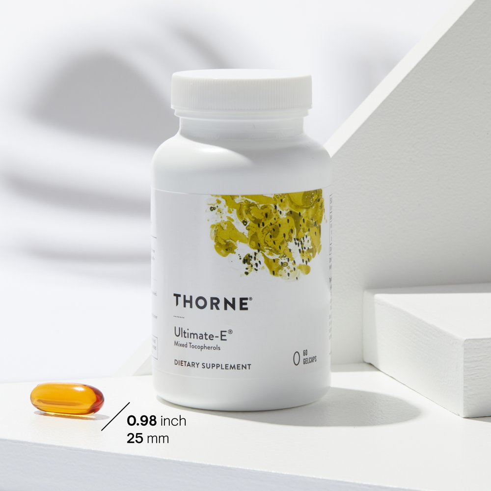 Thorne Ultimate-E, Contains All of the Natural Forms of Vitamin E, 60 Gelcaps