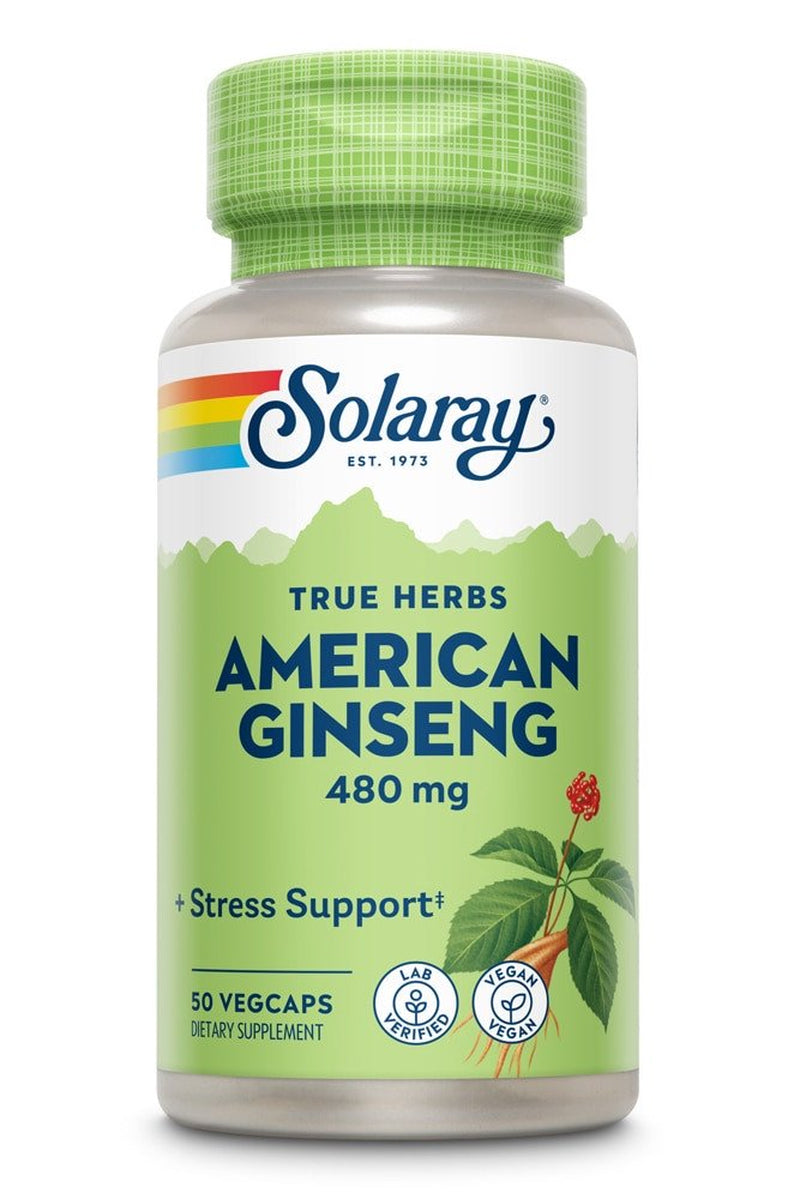 Solaray American Ginseng -- 480 Mg - 50 Vegcaps
