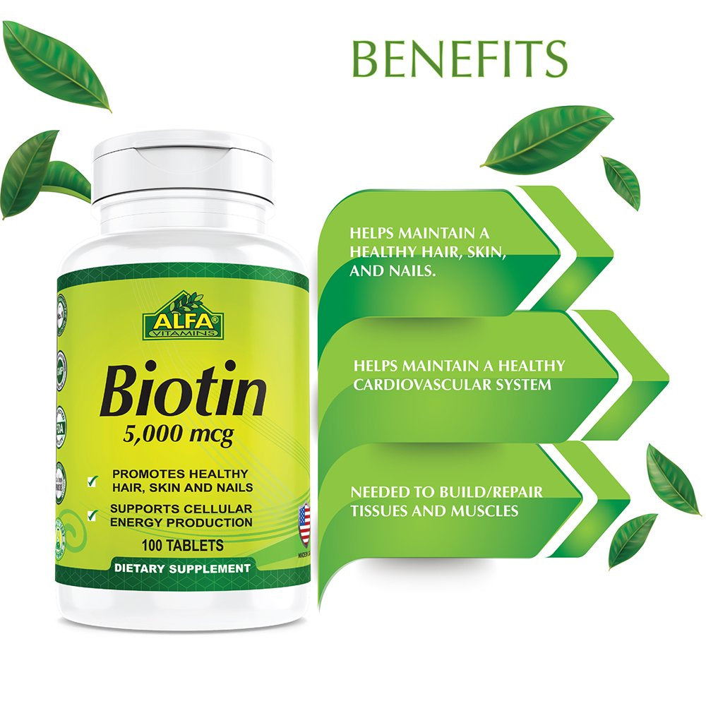 Alfa Vitamins Biotin 5000 Mcg Twin