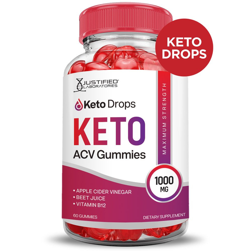 (2 Pack) Keto Drops Keto ACV Gummies 1000MG Dietary Supplement 120 Gummys