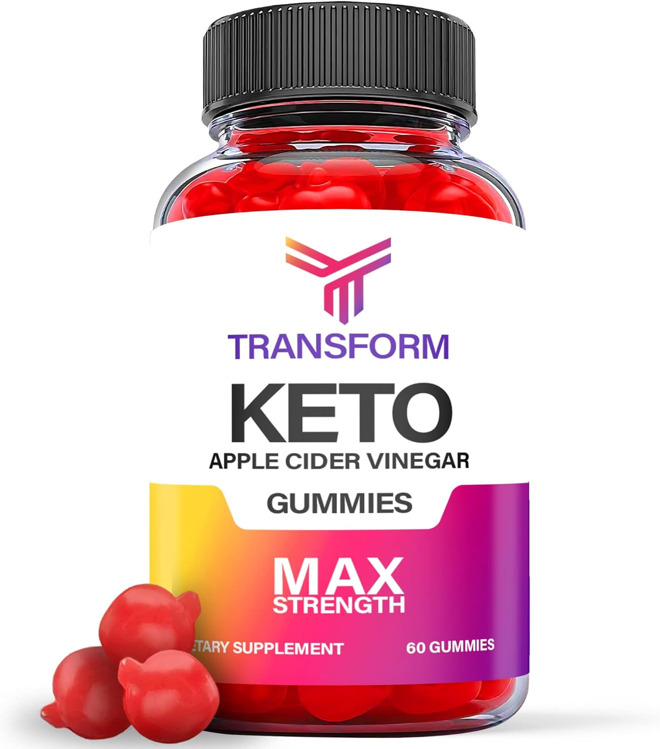 Transform Keto Gummies - Vegan, Non GMO - Transform ACV Keto Gummies with Apple Cider Vinegar, Transform Keto Gummies with ACV for Ketosis, Advanced Formula Ketogenic (1 Pack)