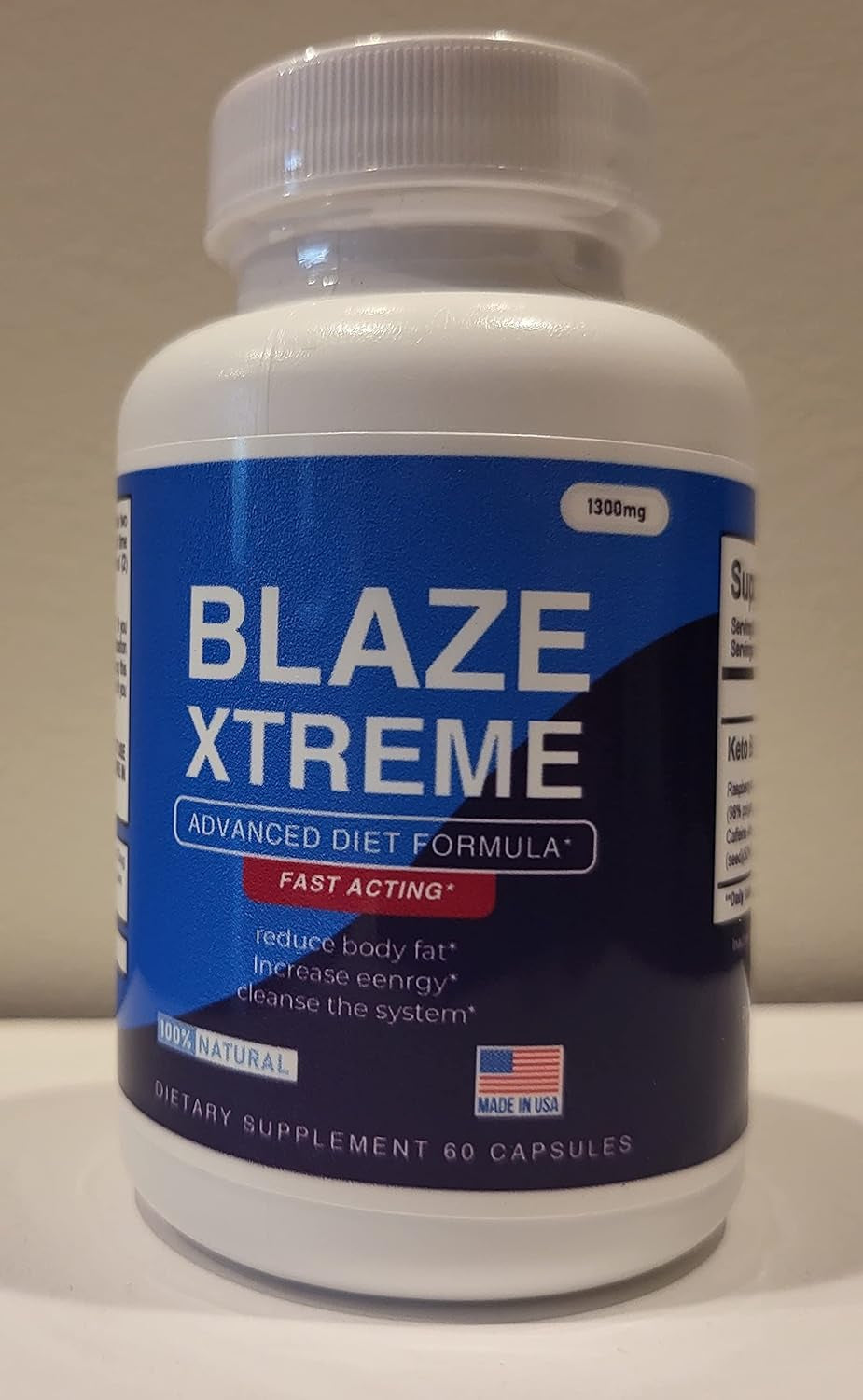 (Official) Blaze Xtreme Keto, Advanced Strong Formula 1300Mg, Made in the USA, (1 Bottle Pack), 30 Day Supply