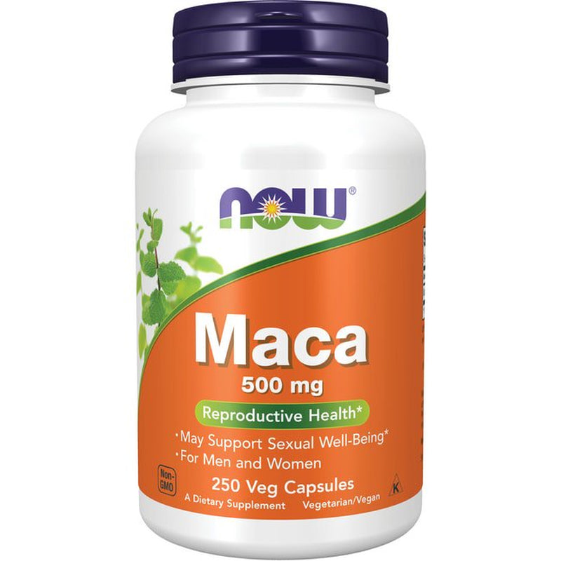 NOW Supplements, Maca (Lepidium Meyenii) 500 Mg, for Men and Women, 250 Veg Capsules