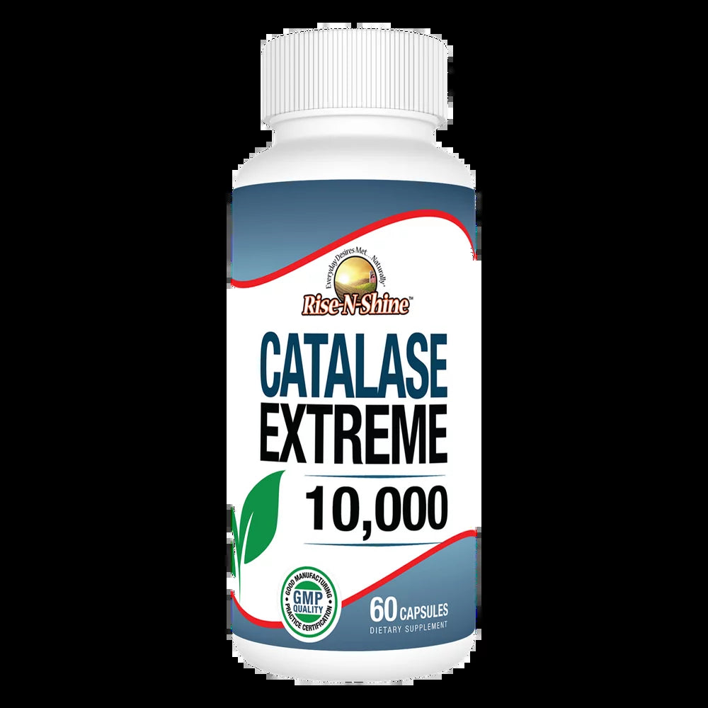 Rise-N-Shine Catalase Extreme 10,000 IU with Saw Palmetto, Biotin, Unisex Hair Supplement, 60 Count