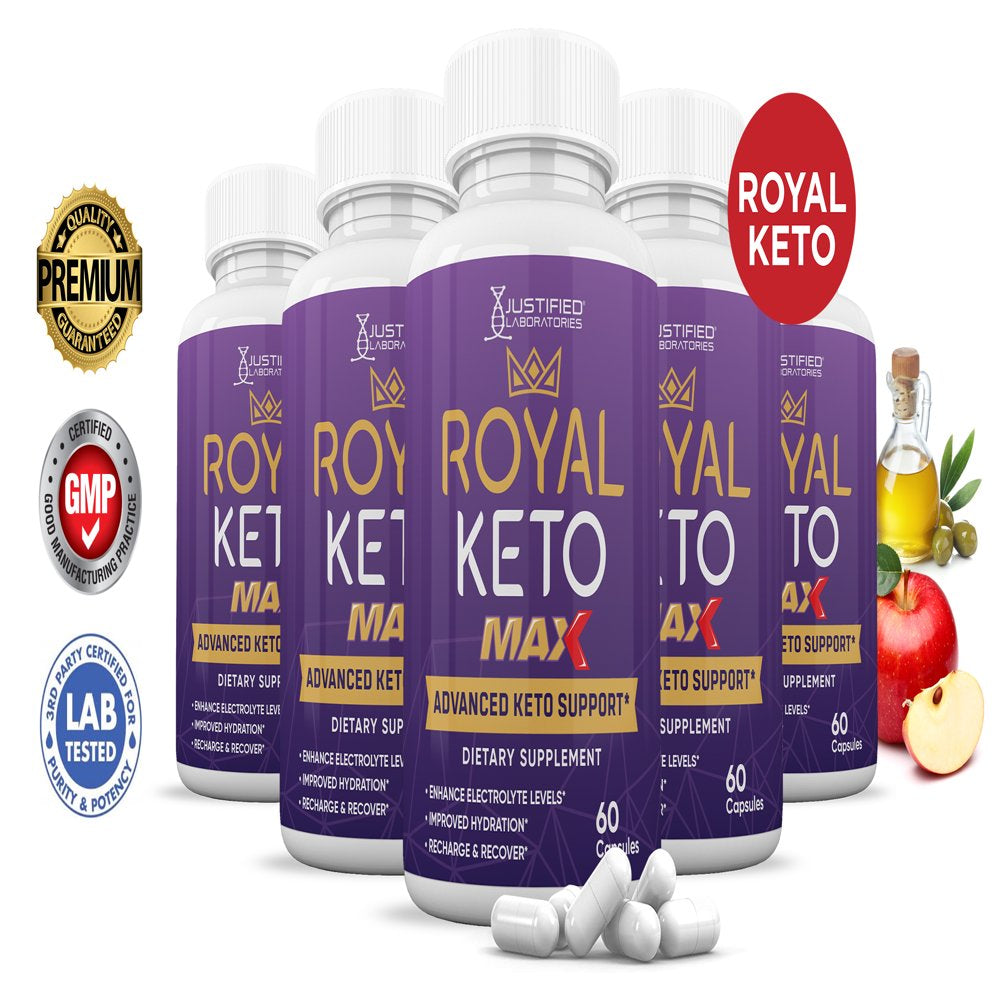 (5 Pack) Royal Keto ACV MAX Pills 1675Mg Dietary Supplement 60 Capsules