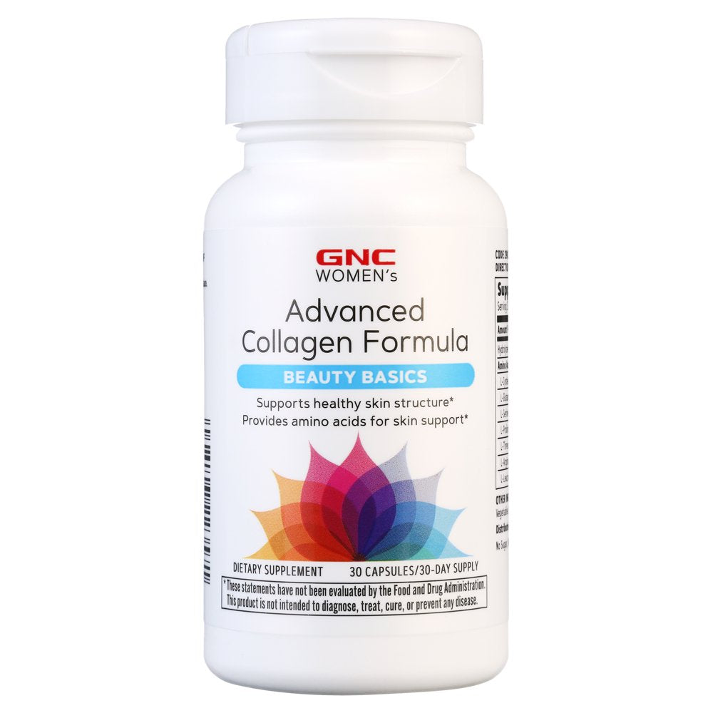 GNC Hair, Skin, & Nails Beauty Program, 30-Day Supply, 3-Part Kit Featuring 3000 Mcg Biotin, Vitamins, Minerals, Omegas, and Collagen