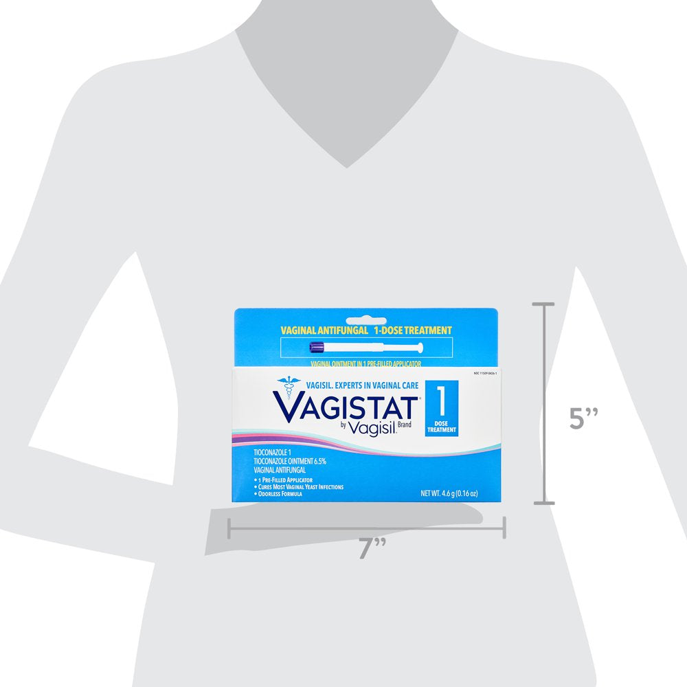 Vagistat by Vagisil Vaginal Antifungal Yeast Infection Treatment, 1-Dose Ointment in Pre-Filled Applicator, 0.16 Oz