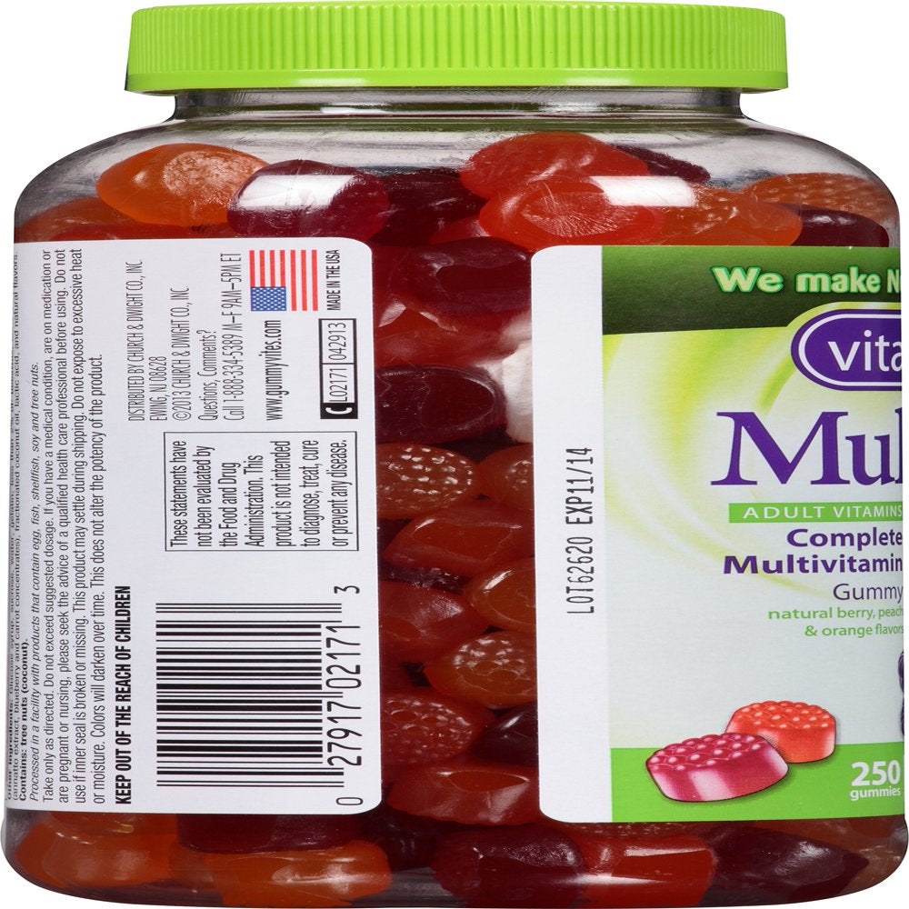 Vitafusion Multivites Complete Multivitamin Gummies for Adults, 250 Count