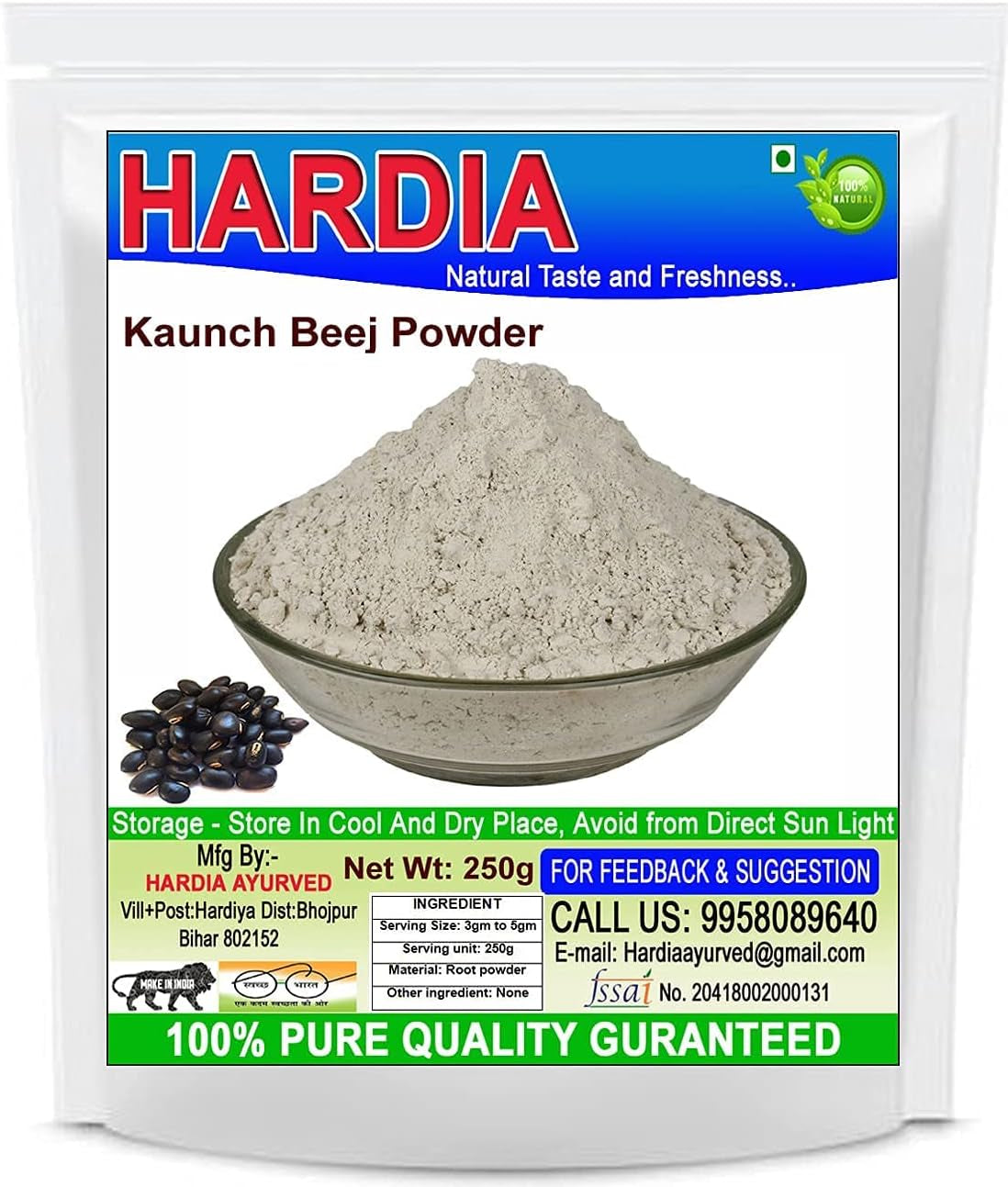 CROW Hardia Kaunch Beej Powder 50Gm