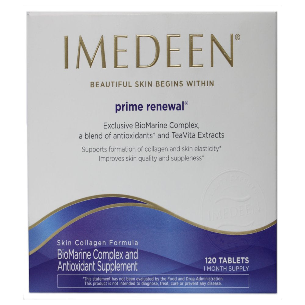 Imedeen Prime Renewal (120 Count) Skin Collagen Formula for 50 plus Skincare Beauty Supplement Pack of 2