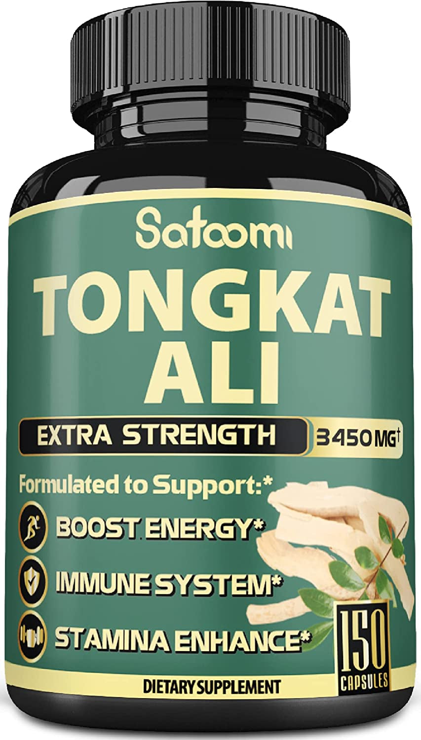 9In1 Tongkat Ali Root Extract 200:1. Equivalent to 3450Mg - Support Strength, Energy and Healthy Immune - 150 Capsules - 5 Month Supply