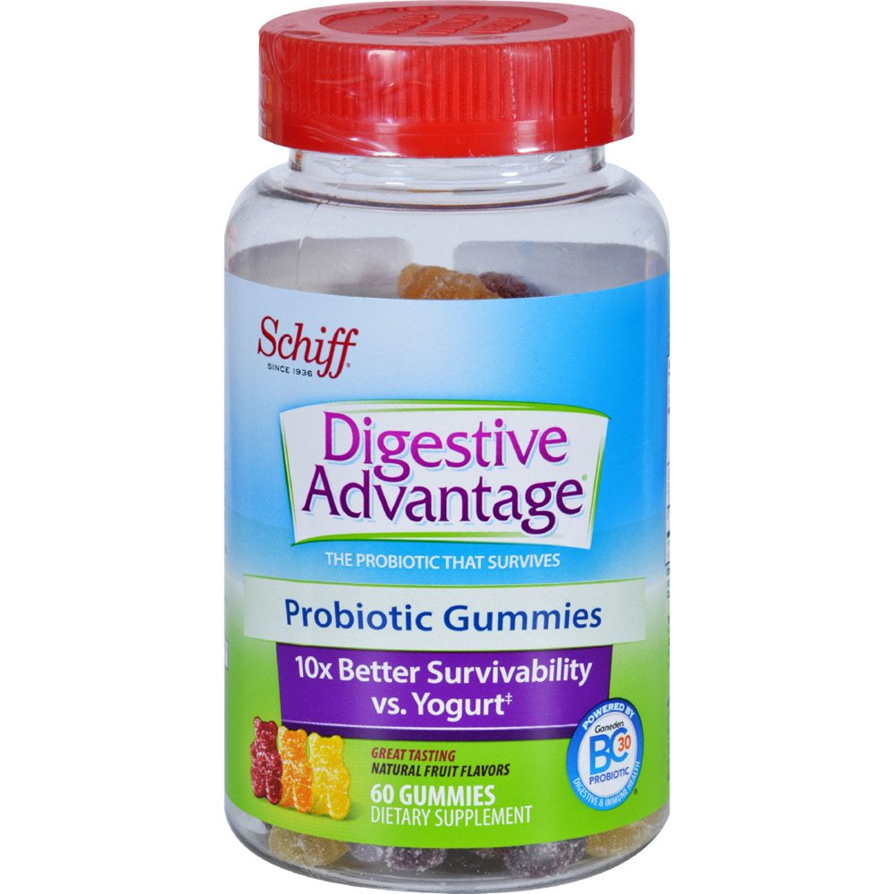 Digestive Advantage Probiotic Gummies, 60 Ct (Pack of 4)