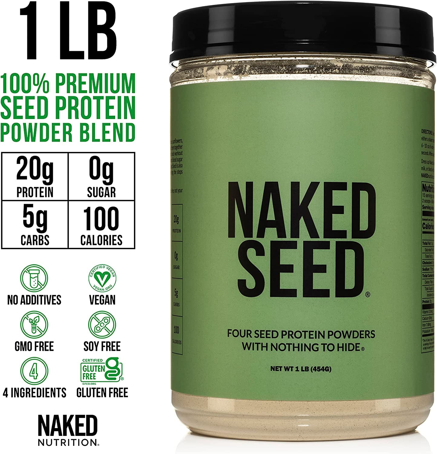 Vegan Protein Bundle: Naked Seed and 1LB Naked Rice