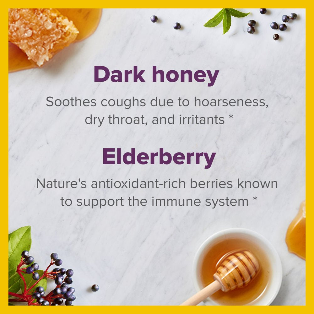 Zarbee'S Cough Syrup + Immune with Honey, Natural Berry Flavor, 8 Fl Oz