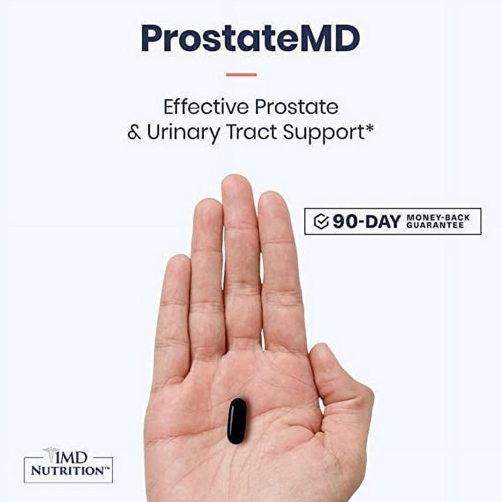 1MD Nutrition Prostatemd Saw Palmetto Prostate Support Supplement - Support for Urinary Tract and Frequent Bathroom Urges | 60 Day Supply (2-Pack)