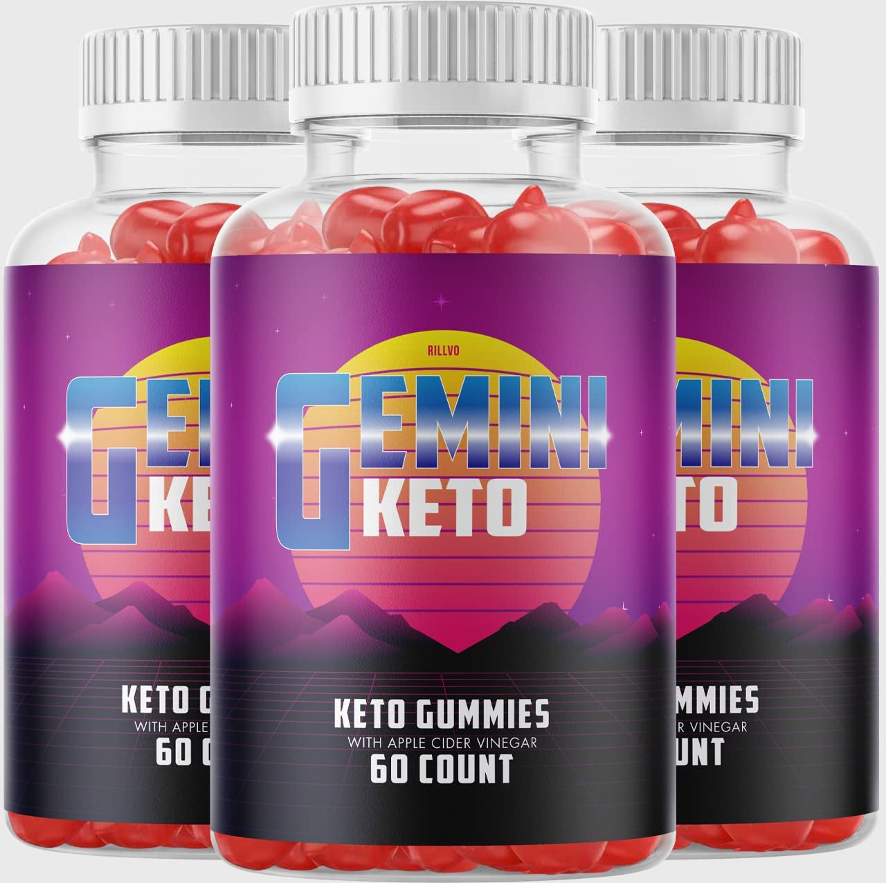 (3 Pack) Gemini Ketos Gummies, Gemini Ketos ACV Gummies Advanced Formula (180 Gummies)