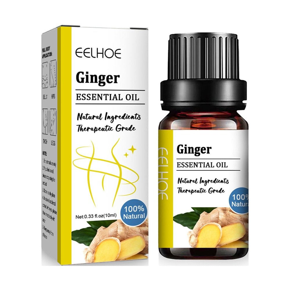 Quick-Acting Essential Oil, Belly Drainage Ginger Oil Plant Aroma Oil, Slimming Tummy Massage Ginger Oil for Fat Burning