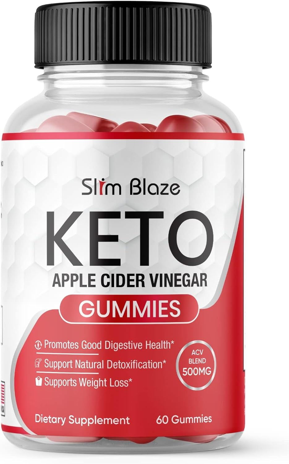 Lomilan Slim Blaze Gummies, Slim Blaze Keto ACV Gummies, 60 Count (Pack of 1)